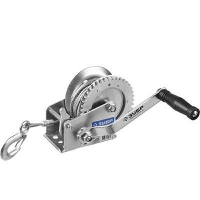 Лебедка ручная барабанная ЗУБР Профессионал 0,5 т 8 м (подъемная, тросовая) - изображение 10