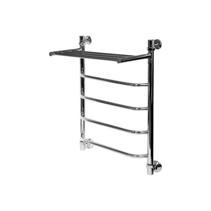 Полотенцесушитель с полочкой Лесенка 1" 500х600 4П н/п Уют в/к1"х3/4" Элит-Металл В-24-07