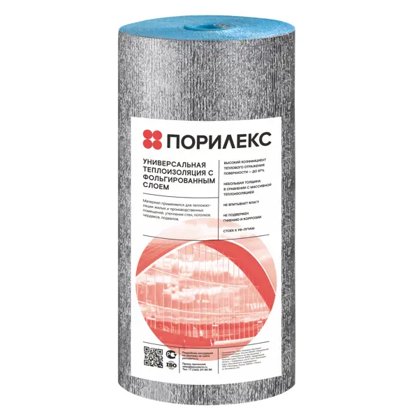 Изоляция Порилекс НПЭ ЛФ 10 мм фольга 15 м2