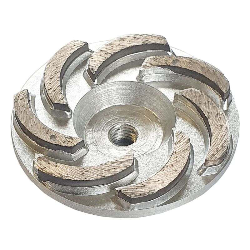 Алмазная чашка алюминиевая по граниту Ниборит 100 мм х М14, тонкая шлифовка