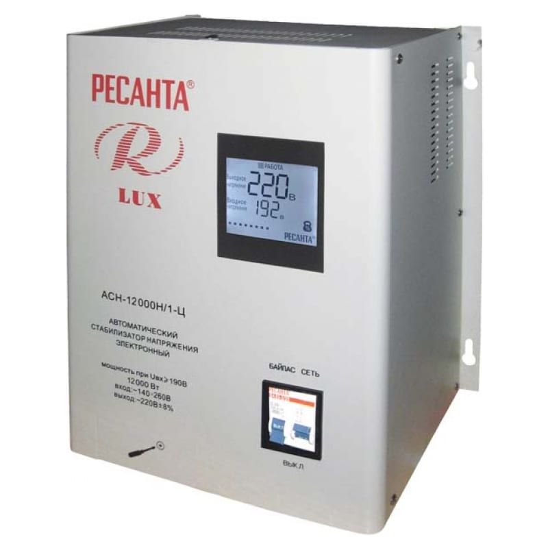 Стабилизатор Ресанта АСН-12 000 Н/1-Ц Lux