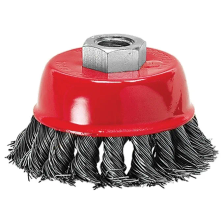 Щетка для УШМ, 150 мм, М14, чашка, крученая проволока 0.5 мм Matrix - изображение 2