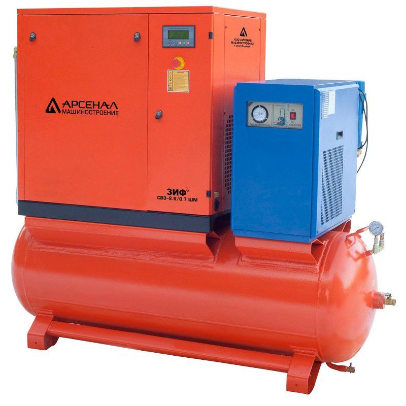 Винтовой компрессор ЗИФ СВЭ 1,5/1,0 ШМ ременная ОиР-500 - изображение 2