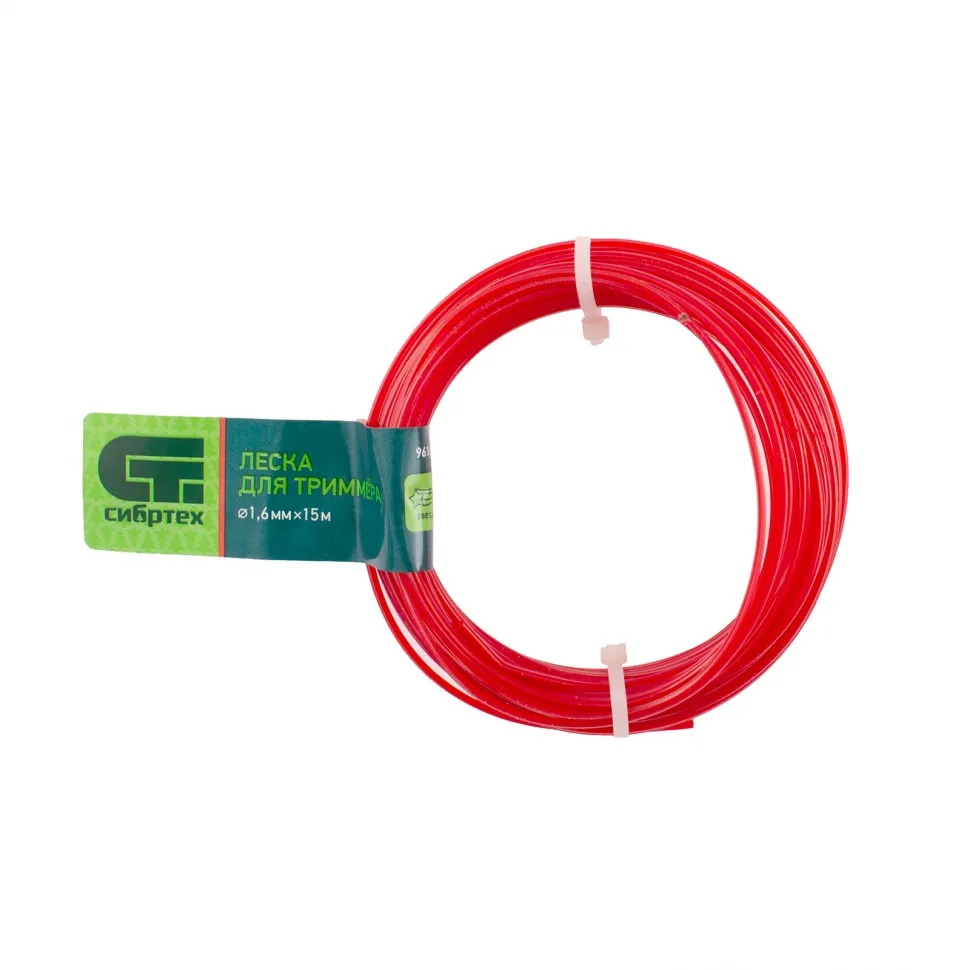 Леска для триммера звезда, 1.6 ммх15 м, Россия Сибртех