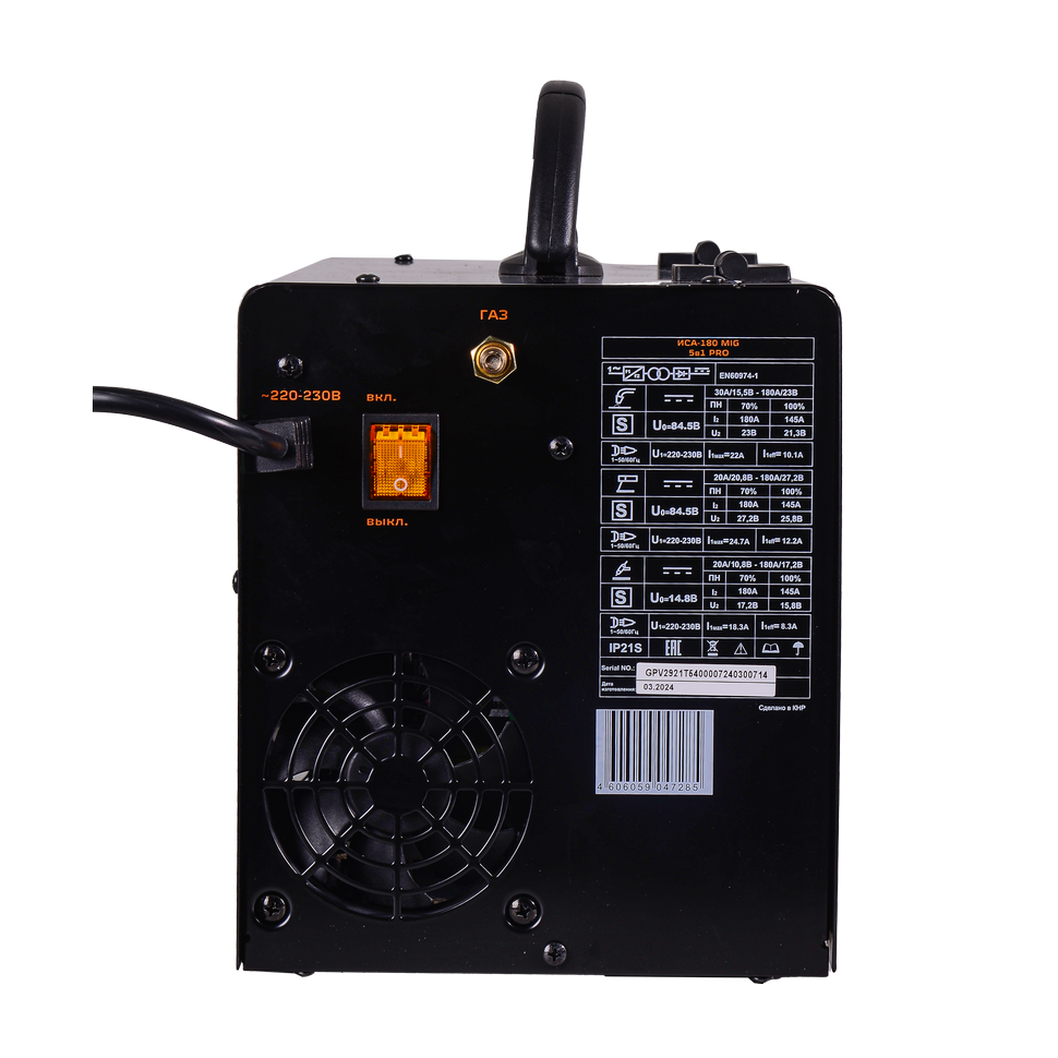 Сварочный полуавтомат Вихрь ИСА-180 MIG 5 в 1 Pro - изображение 4