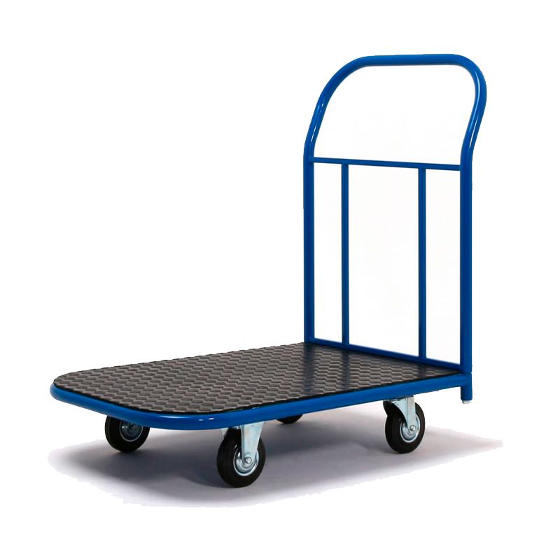 Платформенная тележка 200мм Промышленник ПР-8.18 с резиновым покрытием