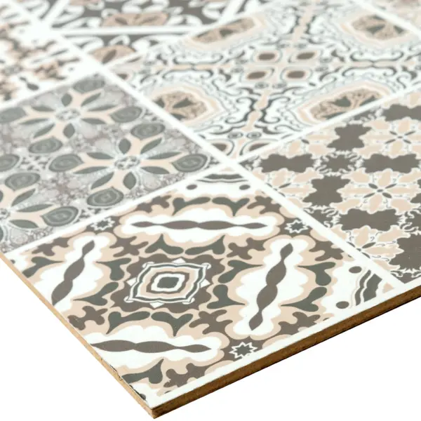 Стеновая панель ТРОЯ Пэчворк 240x0.4x60 см ДВП цвет бежевый - изображение 2