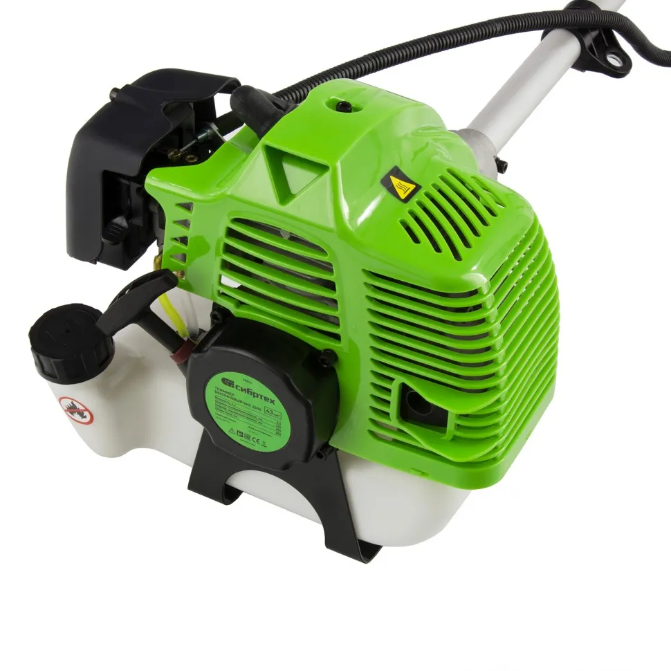 Триммер бензиновый Сибртех БКС 2500, 43 см3, 2.5 л. с, неразъемная штанга, 2 части - изображение 4