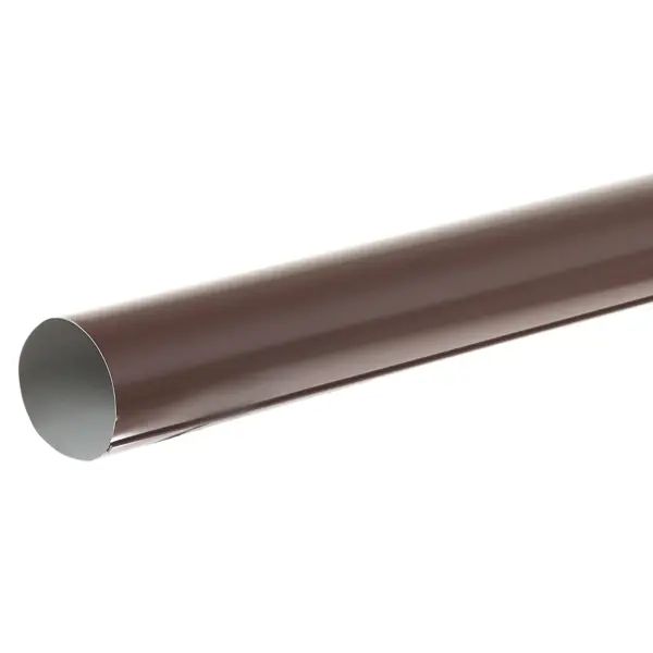 Труба водосточная ИНТЕРПРОФИЛЬ 3000x90 мм цвет коричневый
