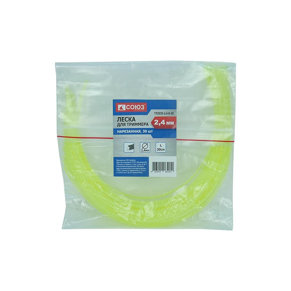 Леска для триммера СОЮЗ ТЛ3535-2.4-8-30