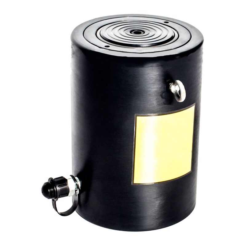 Грузовой алюминиевый домкрат с пружинным возвратом штока Инстан ДГА50-200П (50т, ход 200мм)