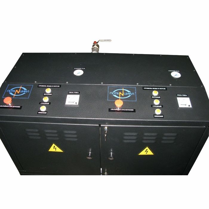 Парогенератор электрический электродный Потенциал ПЭЭ-500Р 0,55 МПа (нерж. котел) - изображение 2