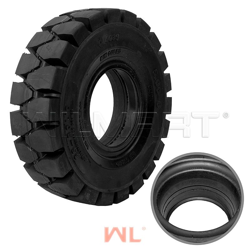 Шина цельнолитая с буртом 5.00-8 CHAOYANG GS SOLID (CL403S) PR3