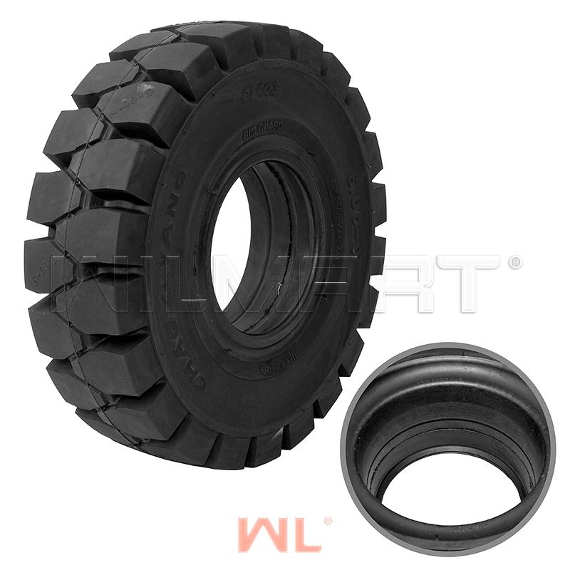 Шина цельнолитая с буртом 6.00-9 CHAOYANG (CL403S) PR4