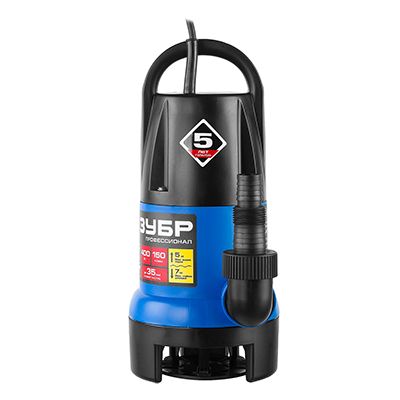 Дренажный насос ЗУБР Профессионал НПГ-Т7-400 - изображение 9