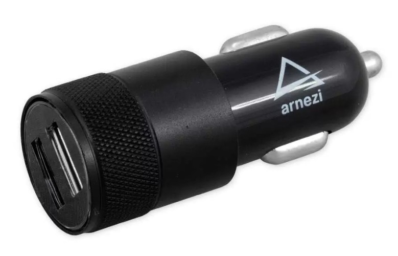 Адаптер автомобильный в прикуриватель ARNEZI A0603010 2xUSB 5B 2.4A черный