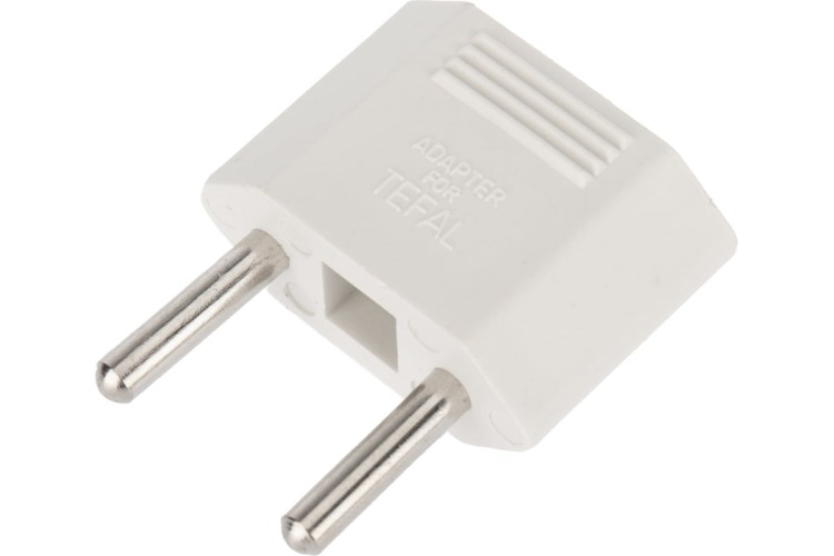 Адаптер сетевой REXANT 11-1041-01 ( уп 10 штук ) Евро A/F на тонкую вилку С1 плоский «Тефаль» 6А  11-1041-01