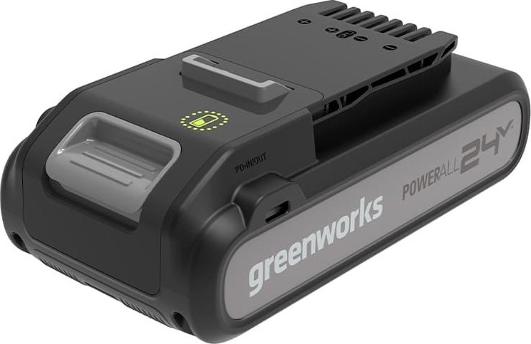 Аккумулятор GREENWORKS 24.0V 4,0 Ач Li-ion с двумя USB разъемами (2940407) 2940407