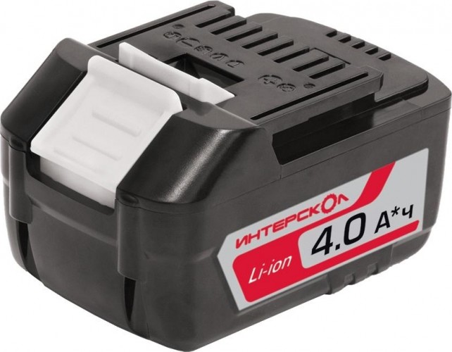 Аккумулятор ИНТЕРСКОЛ 18.0V 4,0 Ач Li-Ion АПИ-4/18И с индикатором 2400.121