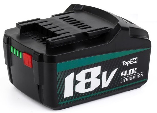 Аккумулятор TopON для Metabo 18В, 4.0Ah (Li-Ion) TOP-PTGD-MET-18-4.0