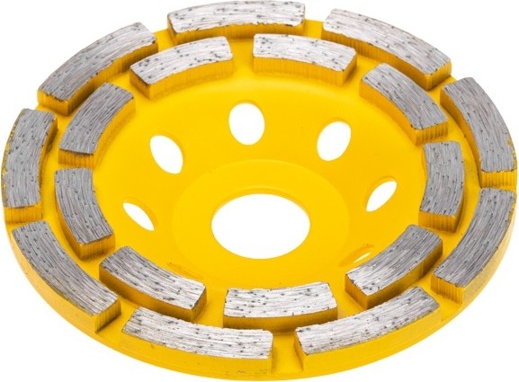 Алмазная чашка Kranz KR-90-0251 шлифовальная, двухрядная, 115х22,2мм