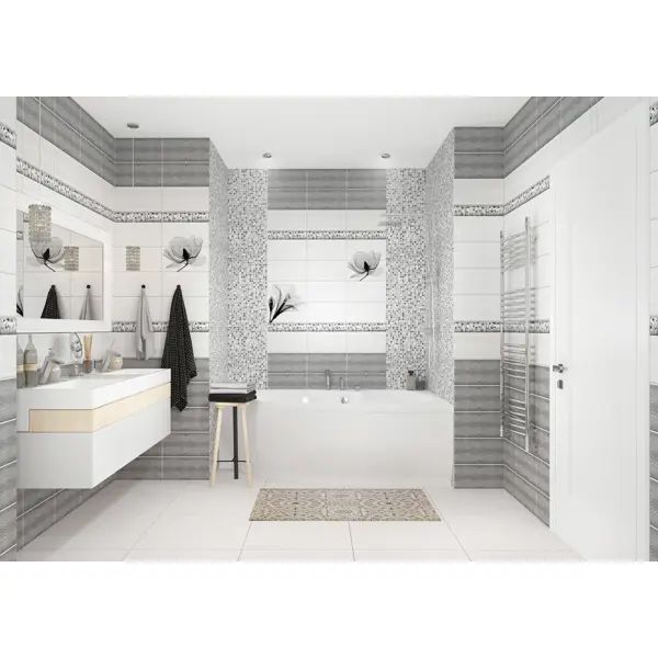 Стеновая панель ПВХ Artens Нимфея магнолия 2700x375x8 мм 1.012 м2 - изображение 5