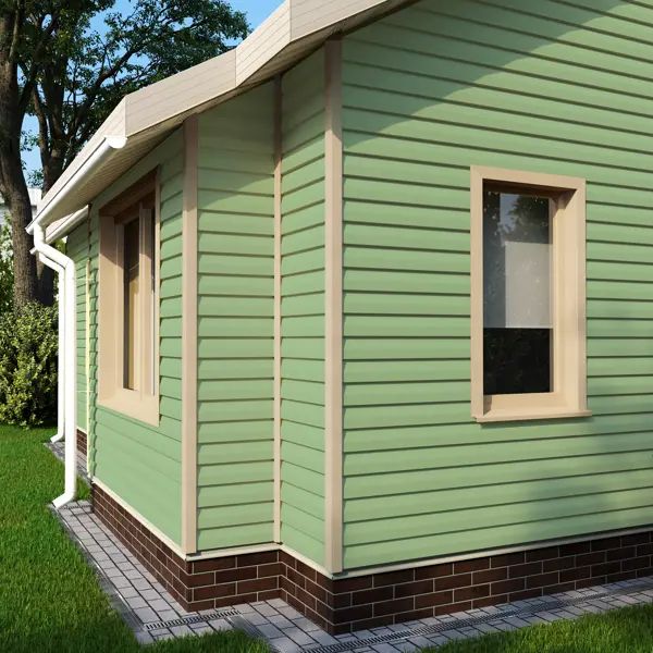 Сайдинг виниловый Artens Брус 3 м Зеленый 0.609 м2 - изображение 4