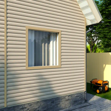 Сайдинг виниловый Artens Блок-хаус 3 м Бежевый 0.696 м2 - изображение 10