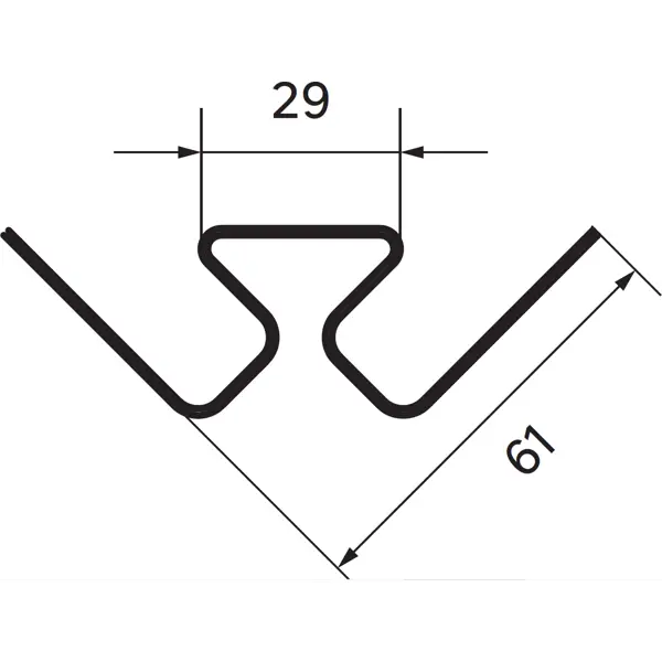 Угол внутренний Artens 3000 мм цвет зеленый - изображение 3