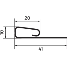 Планка финишная Artens 3000 мм цвет коричневый - изображение 5