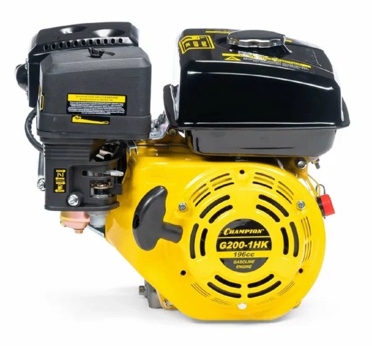 Бензиновый двигатель CHAMPION G200-1HK (6,5лс/4,8квт 196см³ 19мм шпонка 14,7кг)