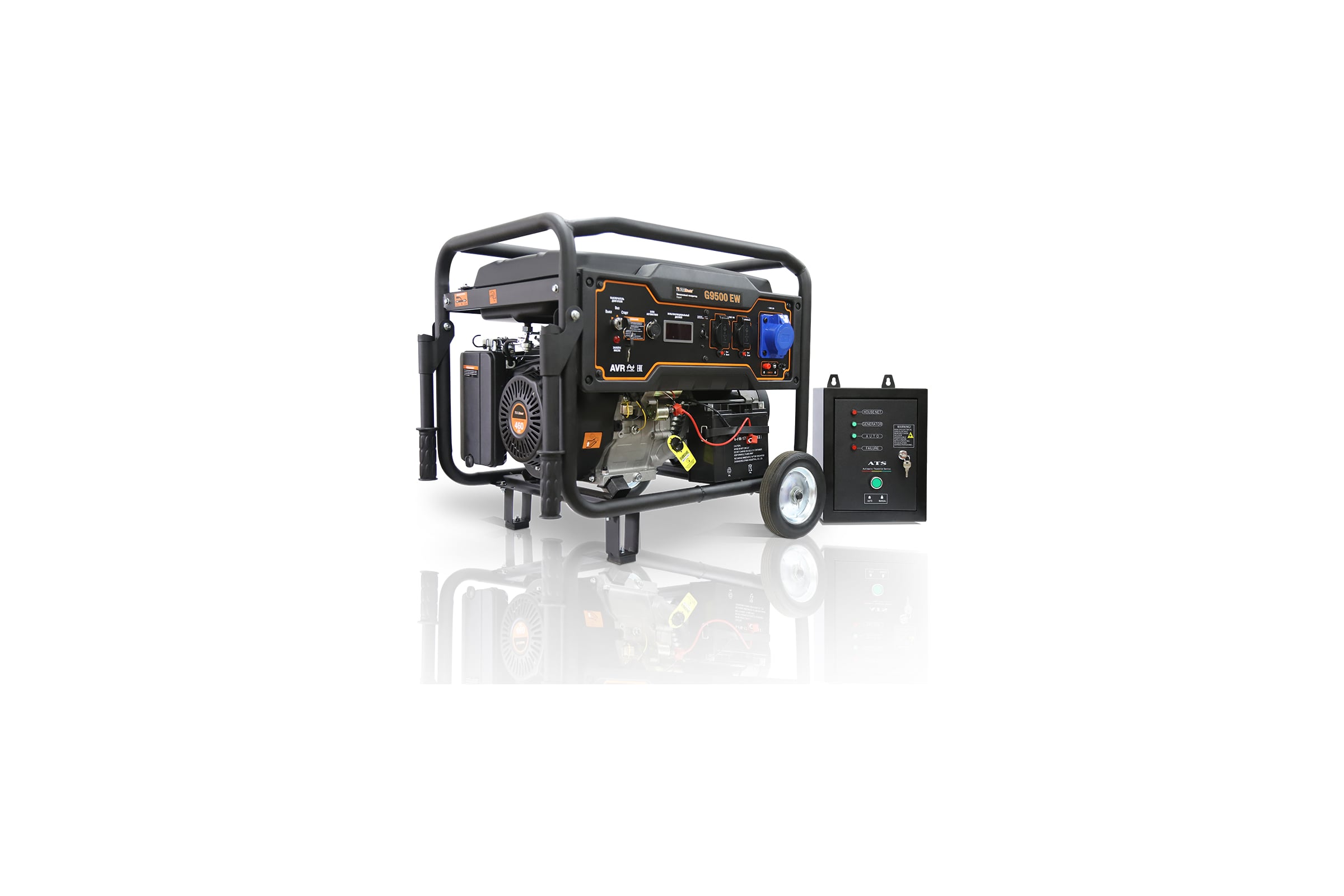 Бензиновый генератор FOXWELD Expert G9500 EW в комплекте с блоком автоматики 8222