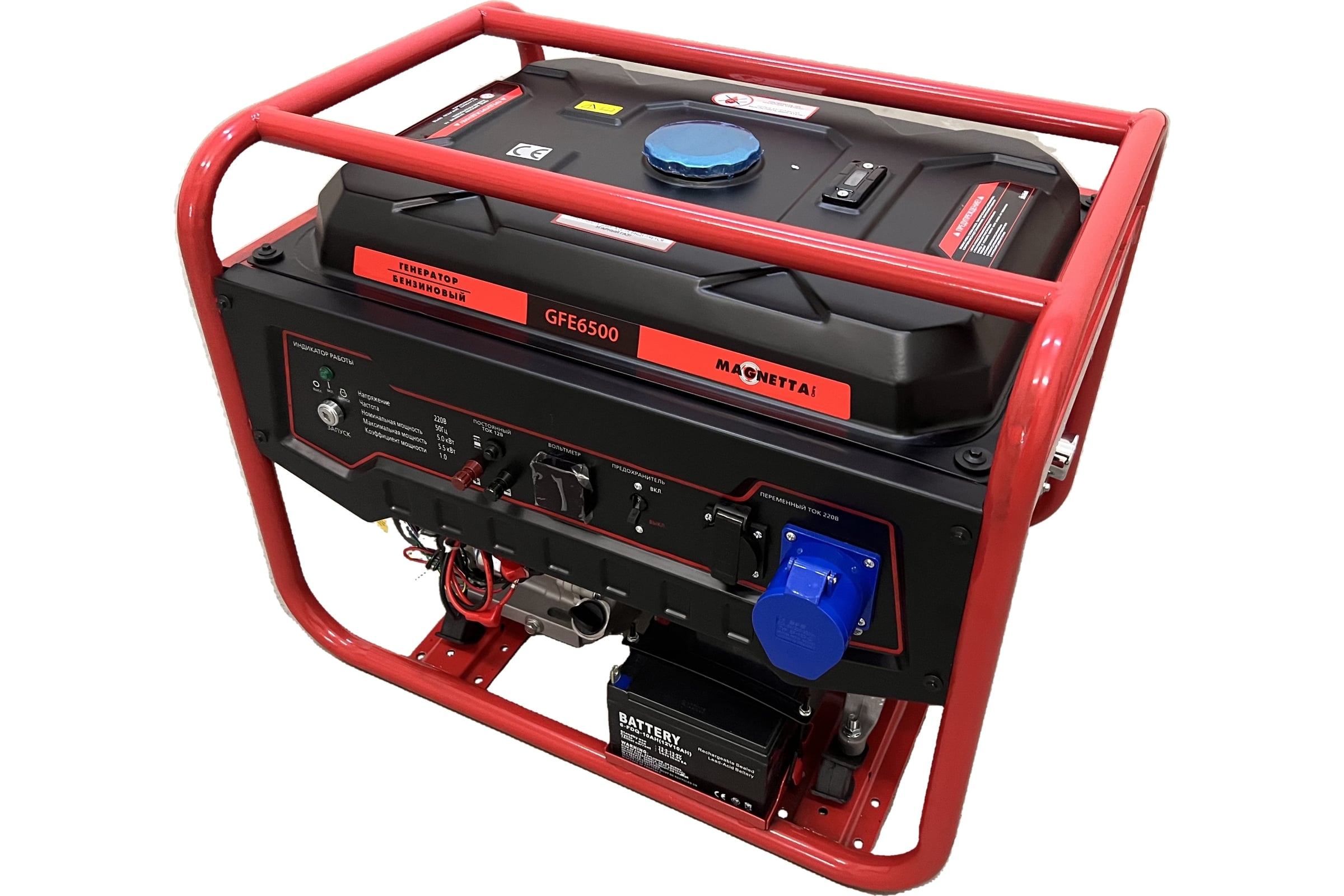 Бензиновый генератор MAGNETTA GFE6500 - изображение 3