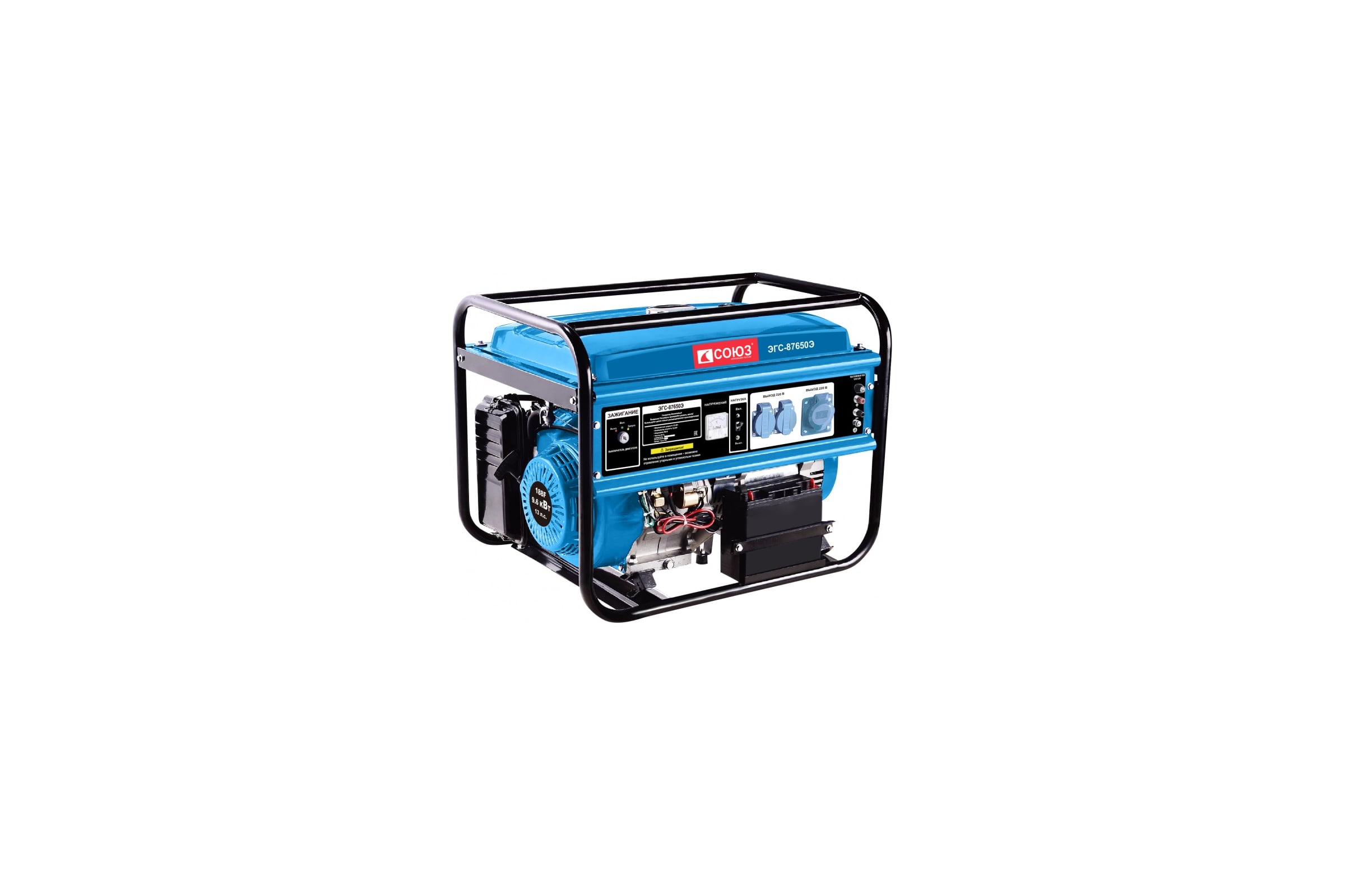 Бензогенератор СОЮЗ 5500 Вт электростарт ЭГС-87650Э
