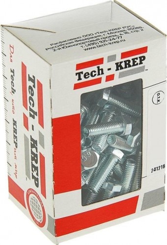 Болт Tech-KREP М 8 х 50 (уп. 20 шт.) DIN933 оцинкованный 105211