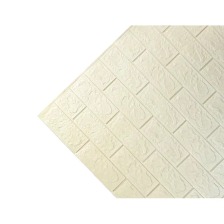 Листовая панель ПВХ самоклеящаяся мягкая DEKOR PANEL 3D кирпич слоновая кость 770x700x4 мм 0.539 м2 - изображение 9