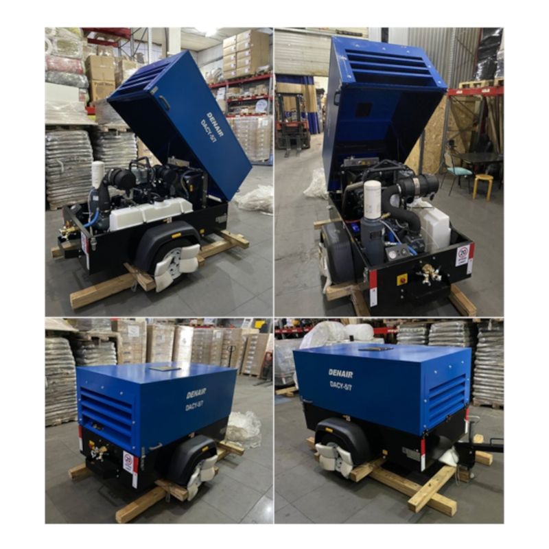 Передвижной дизельный винтовой компрессор Denair DACY-5/7 - изображение 2