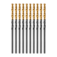 Сверло по металлу Denzel 2 мм, HSS-Tin, Golden Tip, 10 шт. - изображение 6