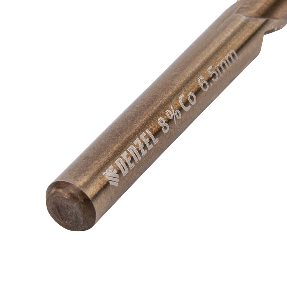 Сверло по металлу Denzel 6,5 мм, HSS Co-8% - изображение 3