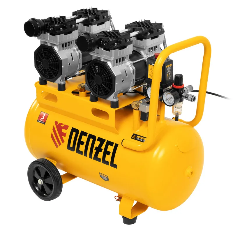 Компрессор безмасляный малошумный Denzel DLS 1500/50 - изображение 9