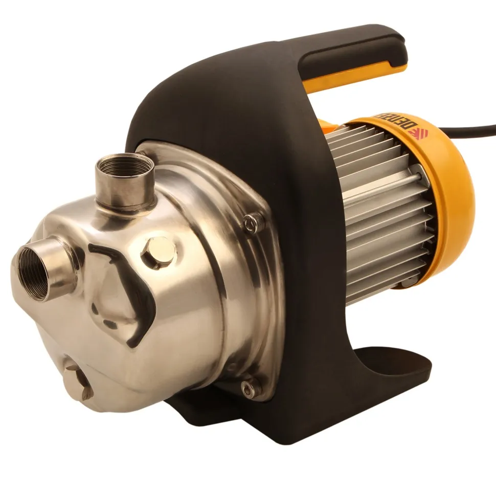 Садовый поверхностный насос Denzel GP1200Х, 1200 Вт, 3700 л/ч, подъем 46 м, нержавейка