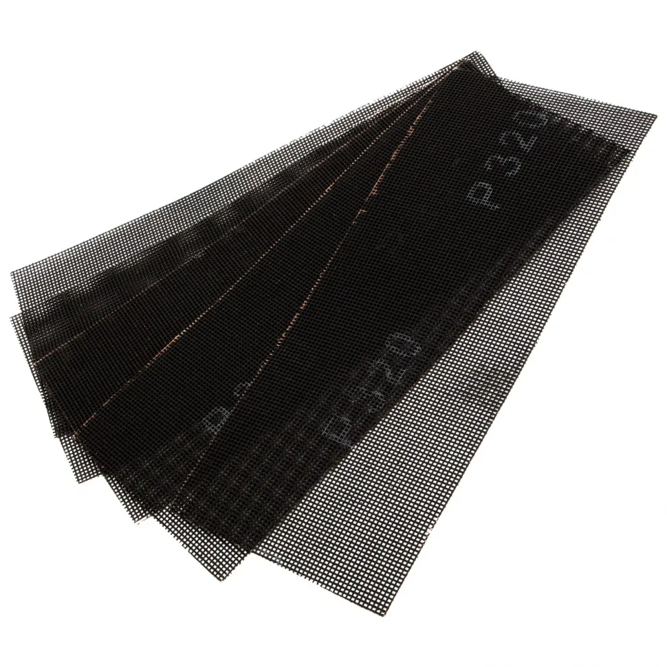 Сетка абразивная Denzel P 320, 115х280 мм, 5 шт