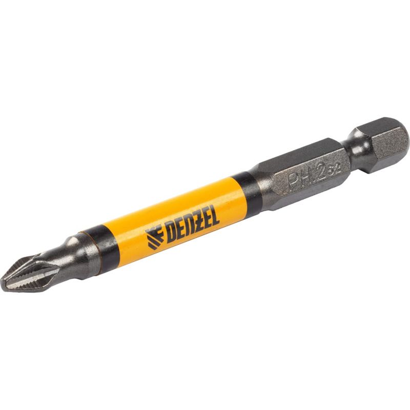 Бита Denzel PH2х70, сталь S2, цилиндр., 10 шт. Е 6,3