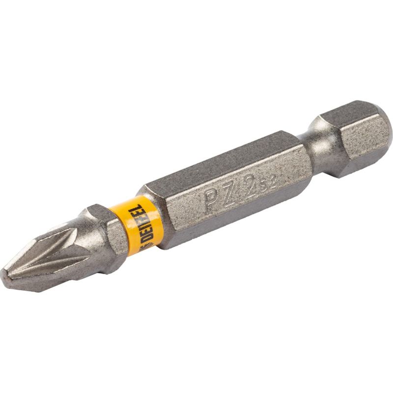 Бита Denzel PZ2х50, сталь S2, шестигранный профиль, 10 шт. Е 6,3