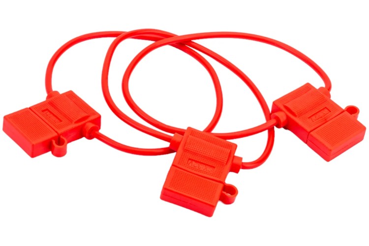 Держатель предохранителя REXANT 16-0421-4 ( уп. 50 штук ) типа стандарт, красный (FD-2840 RR) 16-0421-4