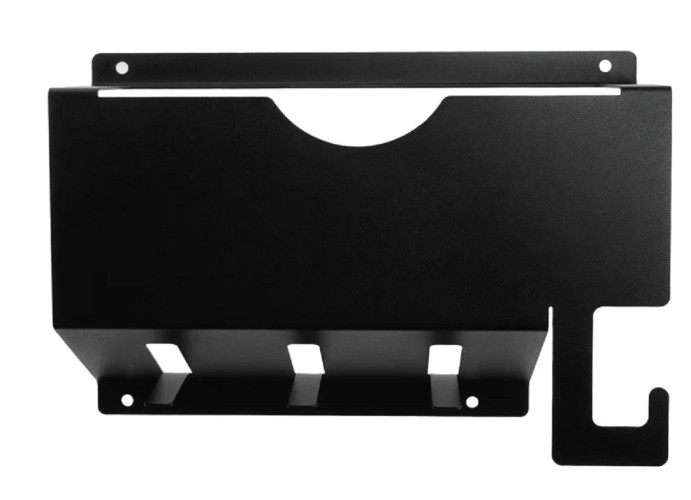 Держатель REXANT 38-0658 для УШМ до 230мм, настенный с крюками, черный