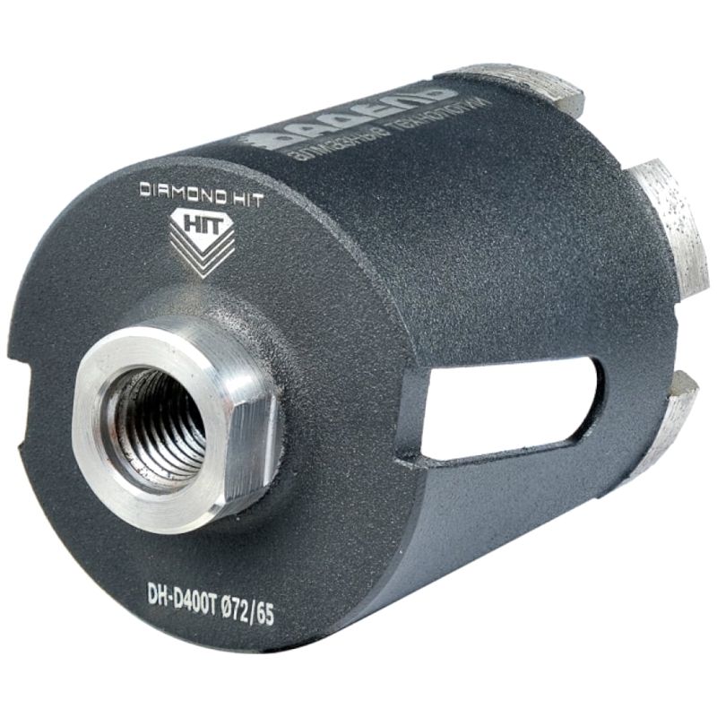 Сверло алмазное для подрозетников Адель DH-D400T (72/65 мм; M16; 6 сегментов) ДУУ00008180