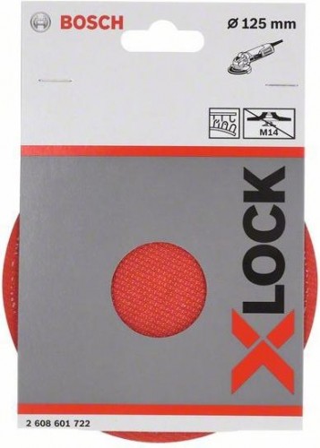 Диск опорный для УШМ  BOSCH X-LOCK 125 мм (липучка) PRO 2608601722