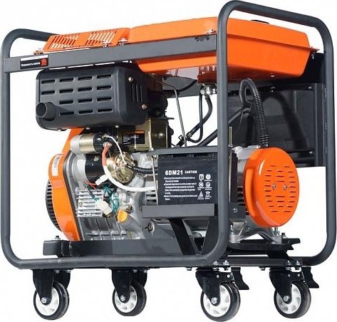 Дизельный генератор с воздушным охлаждением AURORA ADE 6500 D электростартер 14689 - изображение 3