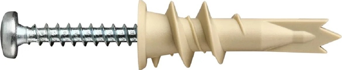 Дюбель для листовых материалов ЕВРОПАРТНЕР PBA (500 шт.) с шурупом 76082027